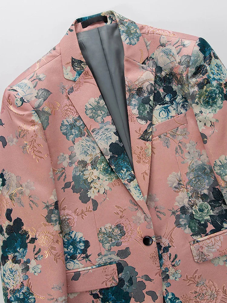 Mace | Eleganter Blumen-Blazer für Herren – Der perfekte Statement-Look