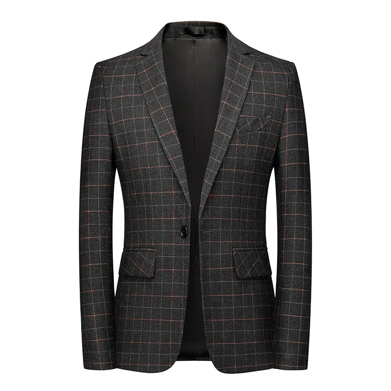 Gianni | Schwarzer Karo-Blazer