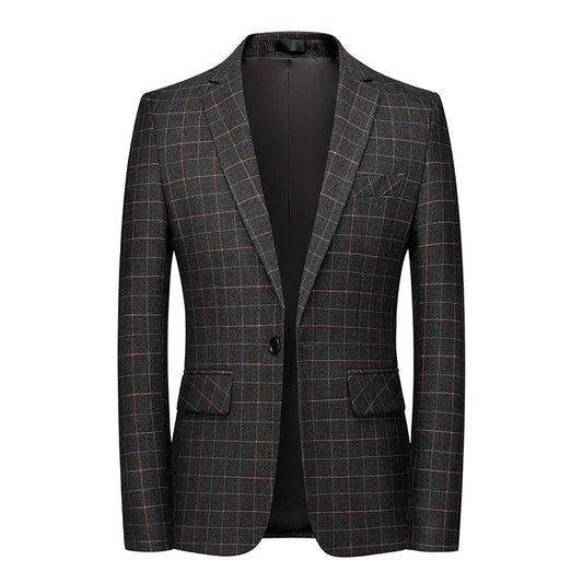 Gianni | Schwarzer Karo-Blazer