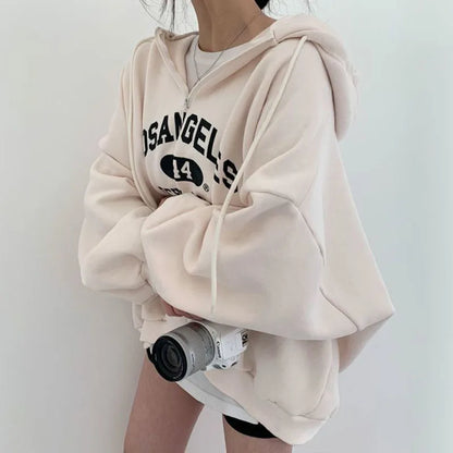 Oversized Hoodie mit „Los Angeles“ Print – Sportlich, Lässig & Cozy