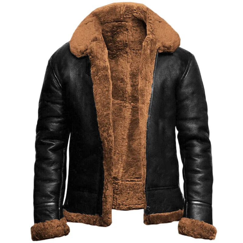 Noah | Luxuriöse Shearling-Lederjacke