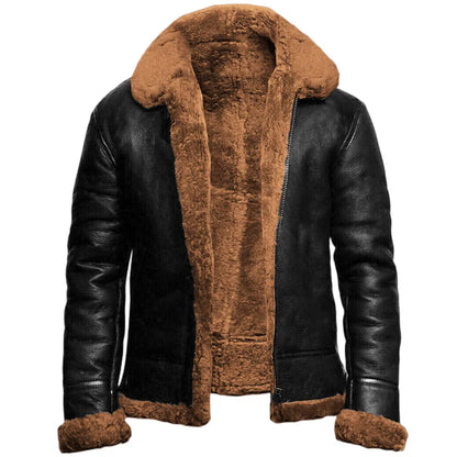 Noah | Luxuriöse Shearling-Lederjacke