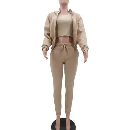 Valerie | Dreiteiliges Lounge-Set mit Kapuzenpulli und Jogginghose