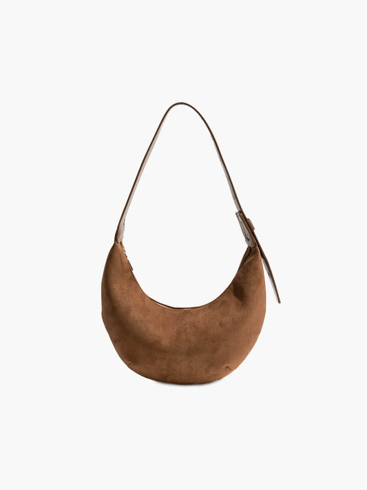 Lene | Halbmond-Tasche aus Wildleder