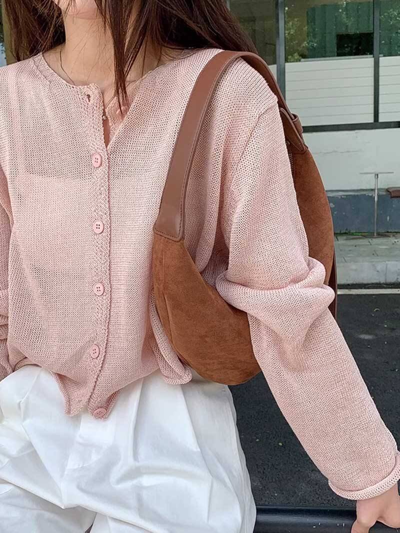 Lene | Halbmond-Tasche aus Wildleder