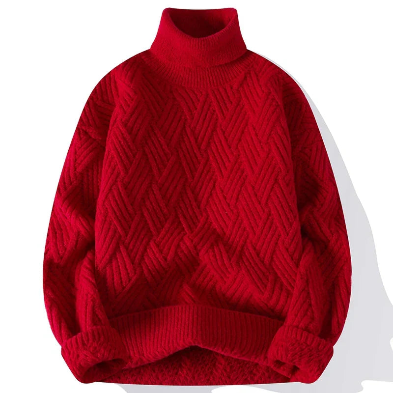 Leonhard | Eleganter Herrenpullover mit Strukturdessin