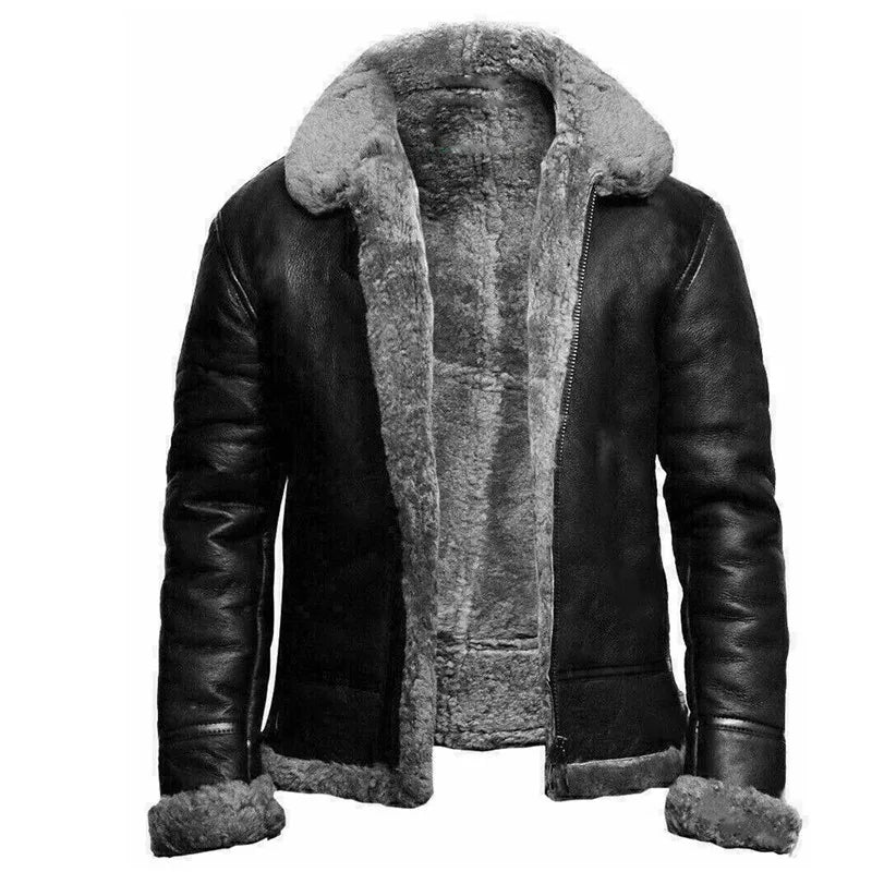 Noah | Luxuriöse Shearling-Lederjacke