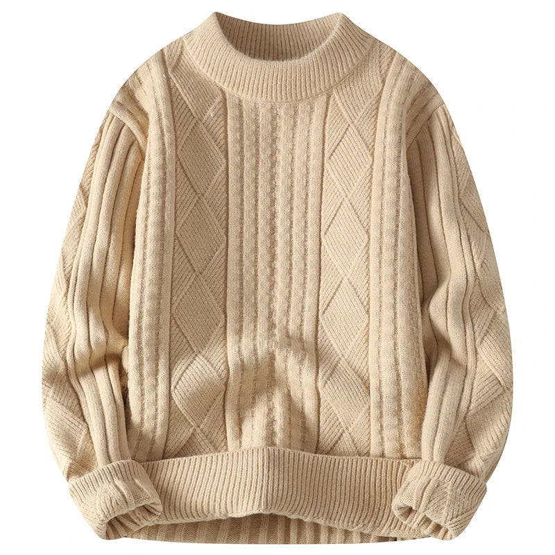Dorian | Luxuriöser Herrenpullover mit Diamantmuster