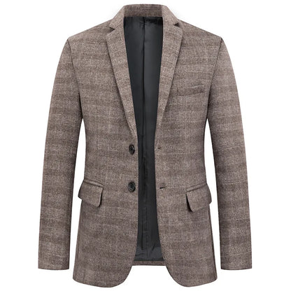 Ryan | Eleganter Herrenblazer in Grau und Khaki – Stilvoll und Vielseitig