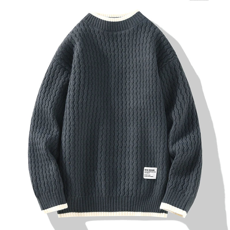 Vincent | Strukturierter Strickpullover für Herren