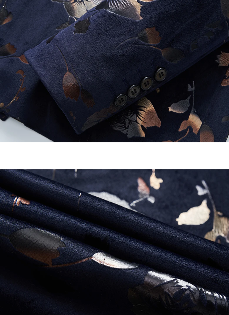 Dylan | Luxuriöser Herren-Blazer mit floralen Mustern