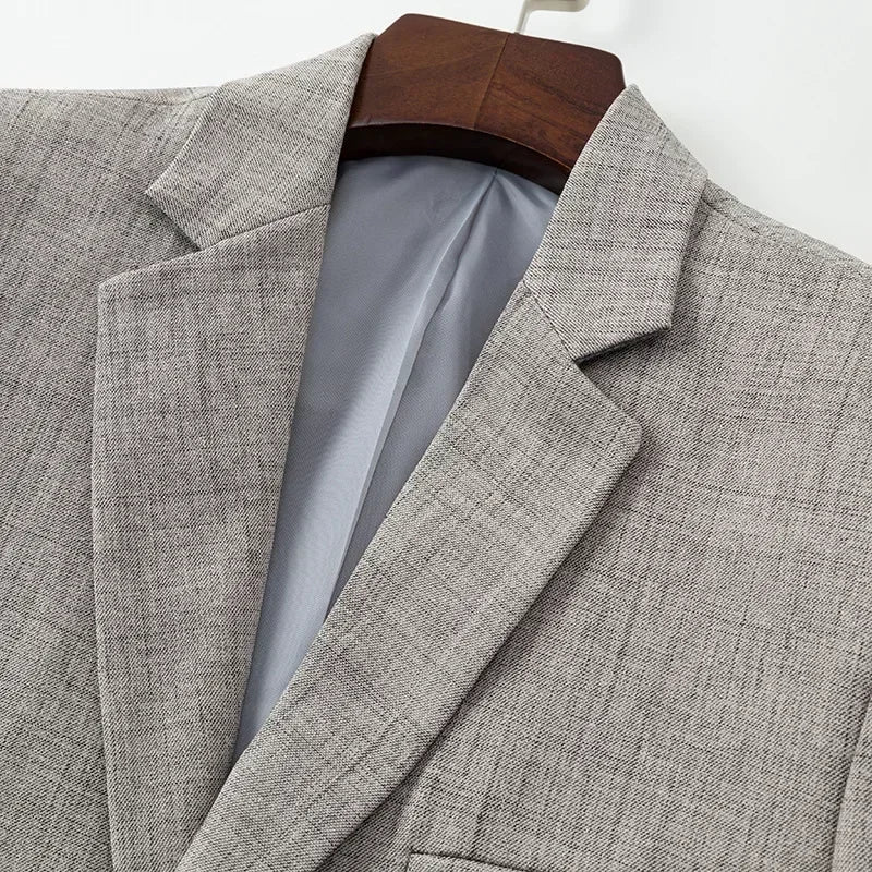 Valerio | Eleganter Herrenblazer in Blau, Grau und Beige