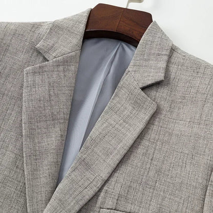 Valerio | Eleganter Herrenblazer in Blau, Grau und Beige