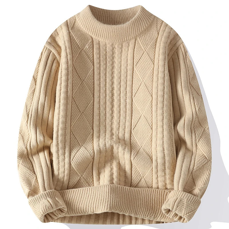 Dorian | Luxuriöser Herrenpullover mit Diamantmuster
