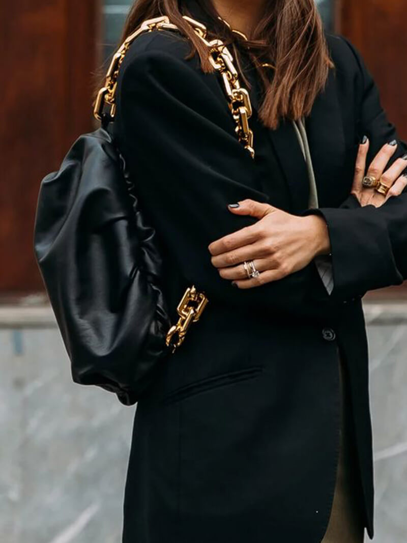 Verena | Moderne Damen-Tasche mit goldener Kette