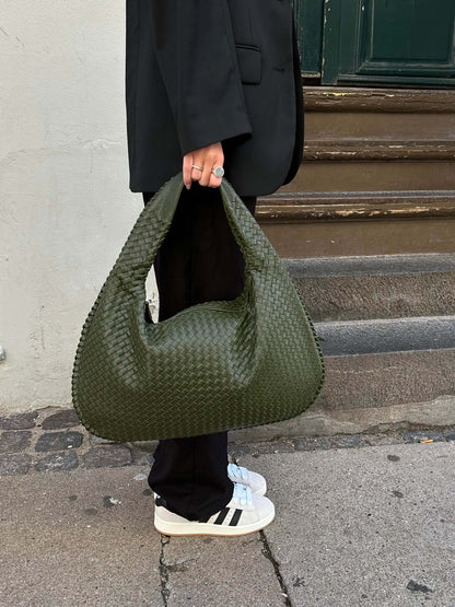 Charlyne | Große geflochtene Hobo-Tasche