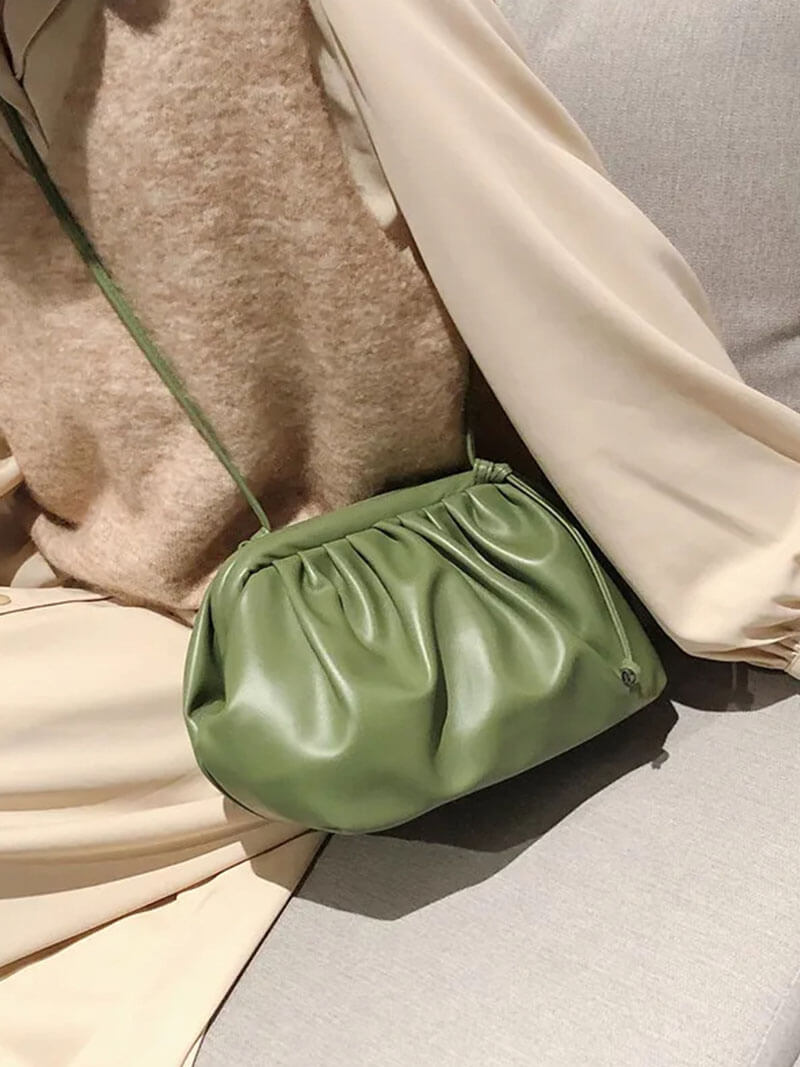 Franka | Moderne Damen-Pouch-Tasche aus Kunstleder