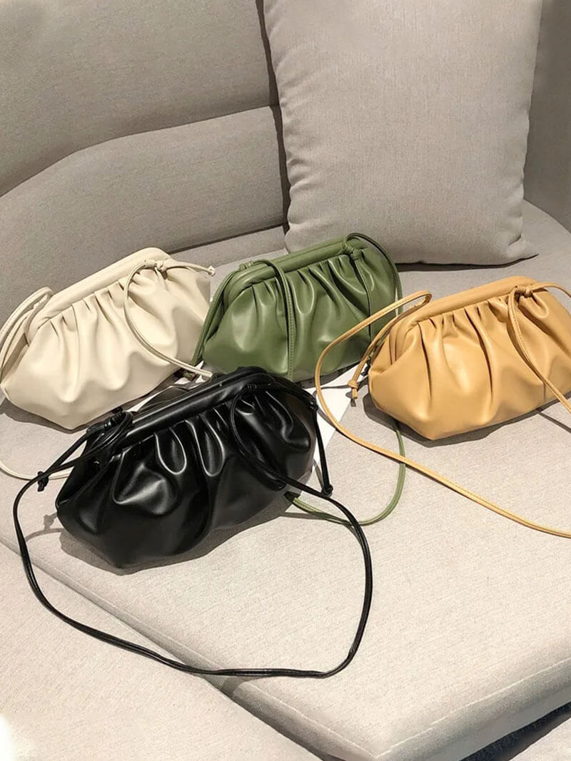 Franka | Moderne Damen-Pouch-Tasche aus Kunstleder