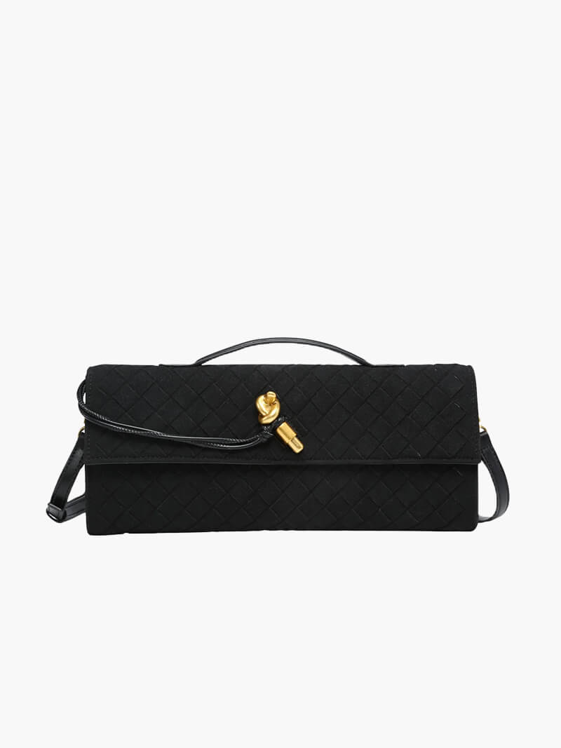 Finja | Geflochtene Clutch aus Kunstleder