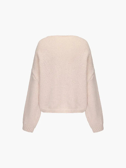 Rahel | Weiche Strickjacke mit Schleife