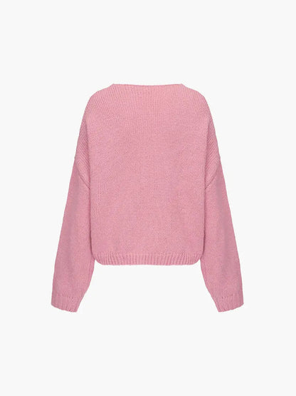 Rahel | Weiche Strickjacke mit Schleife