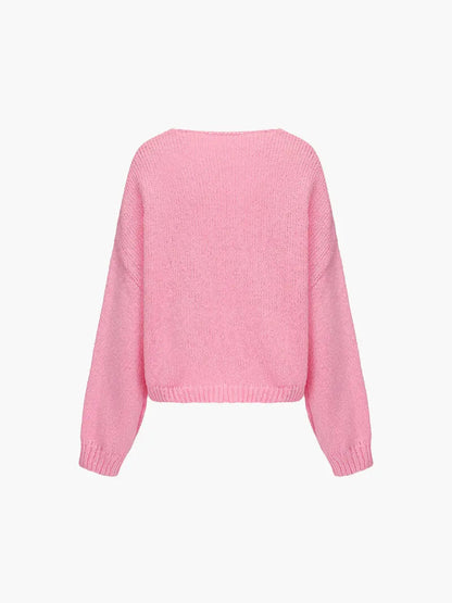 Rahel | Weiche Strickjacke mit Schleife