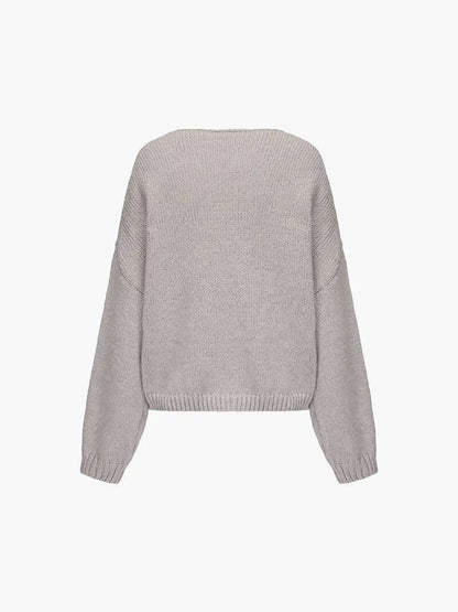 Rahel | Weiche Strickjacke mit Schleife