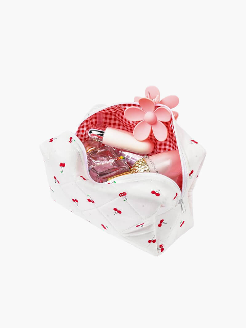 Kira | Charmante Kosmetiktasche mit Kirschmuster