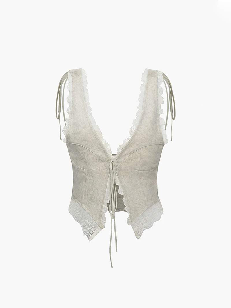 Emily | Spitzen-Crop-Top