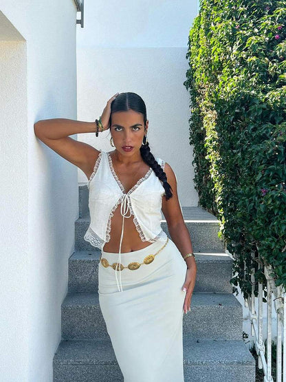 Emily | Spitzen-Crop-Top