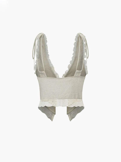 Emily | Spitzen-Crop-Top