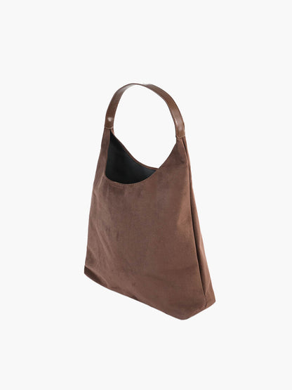 Olga | Minimalistische Schultertasche aus Wildleder