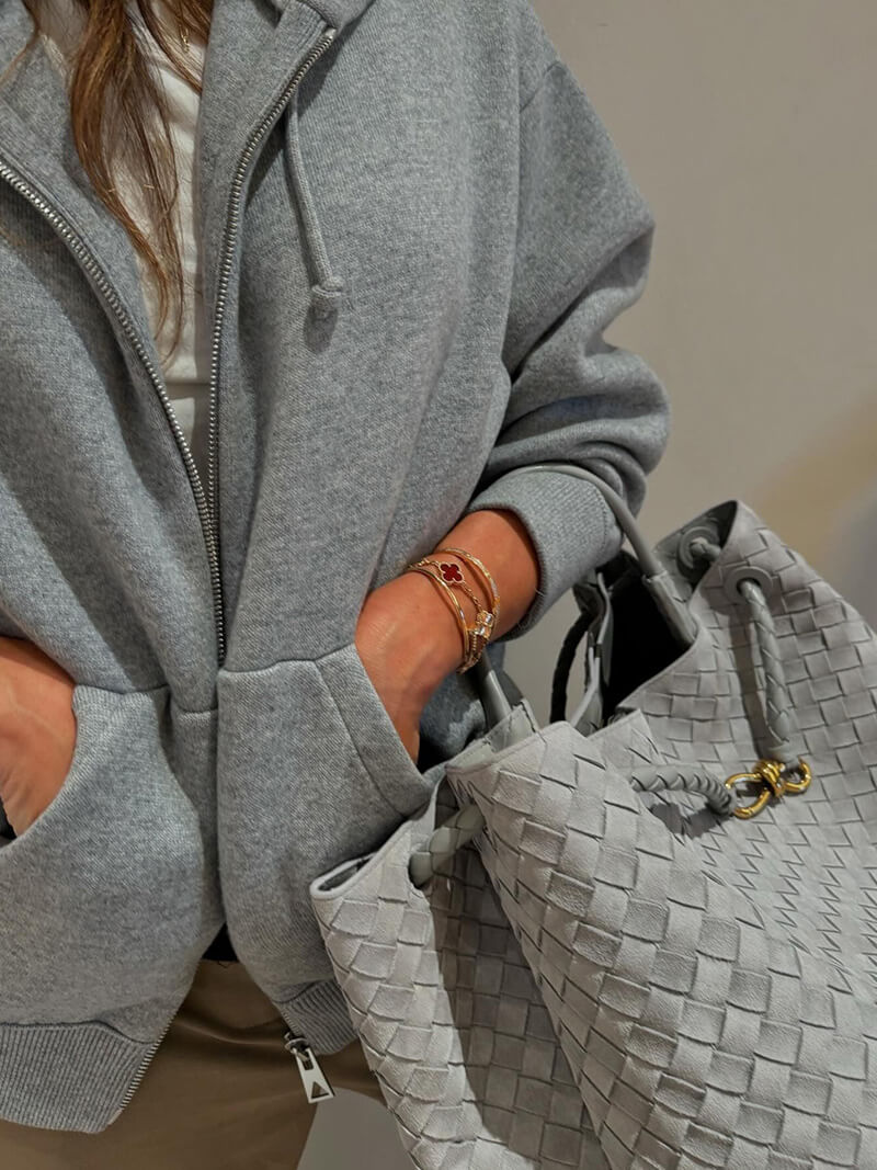 Frauke | Geflochtene Damen-Tasche aus Wildleder