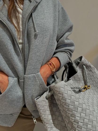 Frauke | Geflochtene Damen-Tasche aus Wildleder