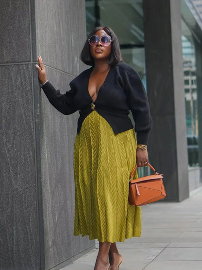 Norina | Strickcardigan mit auffälligem Knopf