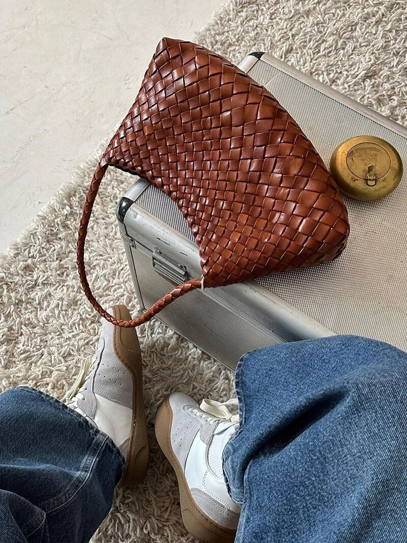 Liese | Schultertasche mit geflochtenem Design