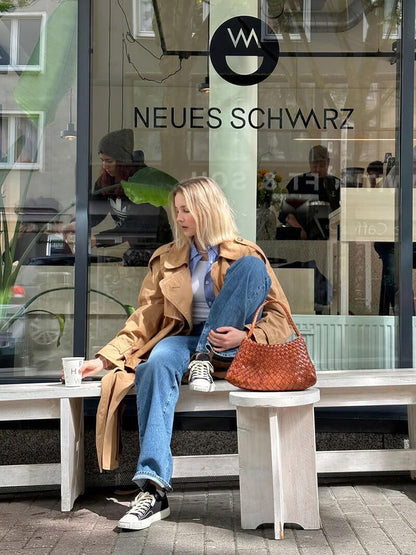 Liese | Schultertasche mit geflochtenem Design