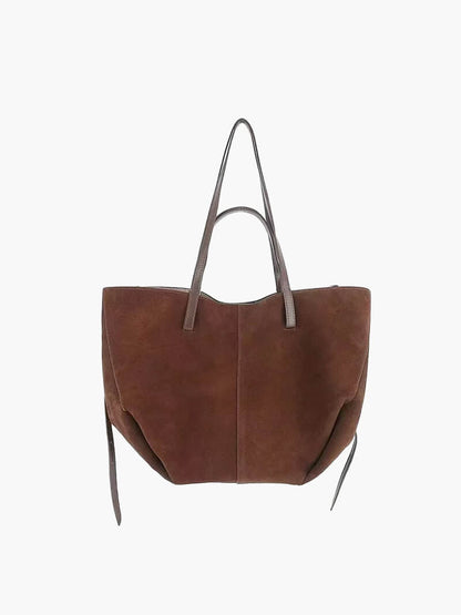 Pauline | Geräumige Damen-Shopper-Tasche aus Wildleder