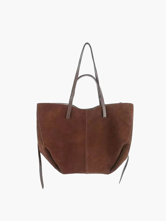 Pauline | Geräumige Damen-Shopper-Tasche aus Wildleder