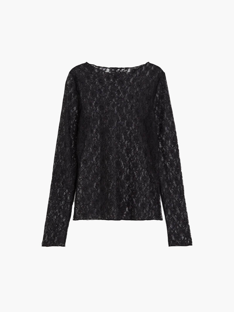 Selina | Langarm-Spitzenoberteil