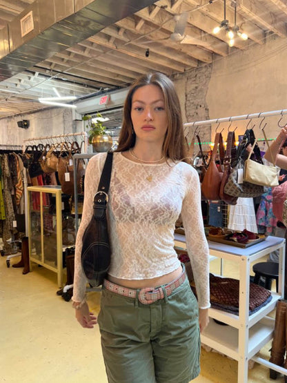 Selina | Langarm-Spitzenoberteil