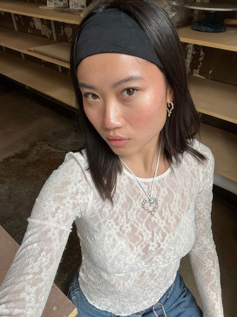 Selina | Langarm-Spitzenoberteil