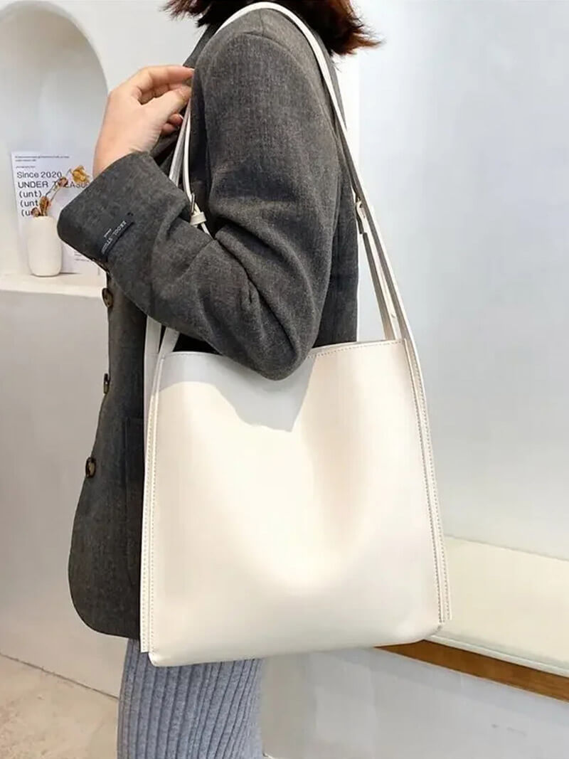 Stella | Minimalistische Schultertasche aus Kunstleder