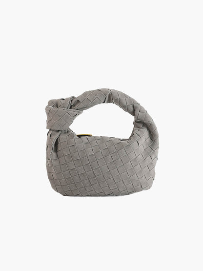Ilyse | Geflochtene Mini-Tasche aus Wildleder