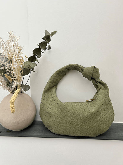 Elicia | Geflochtene Hobo-Tasche mit Knoten-Detail – Stilvoll und einzigartig