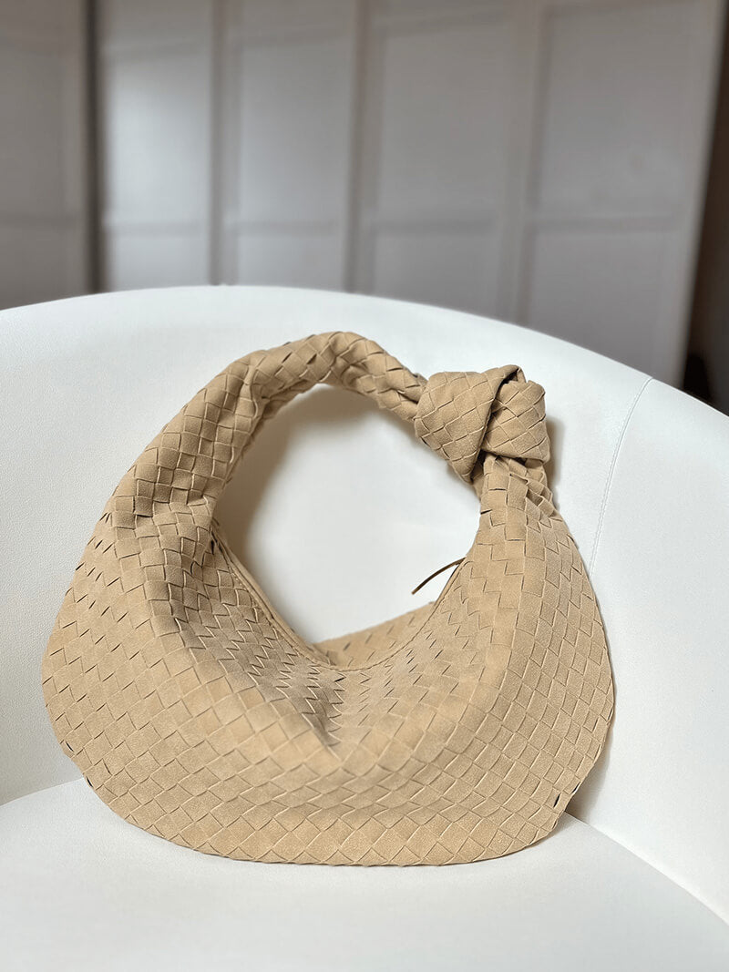 Elicia | Geflochtene Hobo-Tasche mit Knoten-Detail – Stilvoll und einzigartig