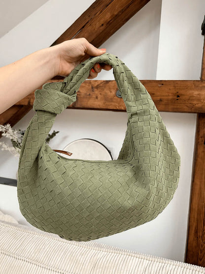 Elicia | Geflochtene Hobo-Tasche mit Knoten-Detail – Stilvoll und einzigartig