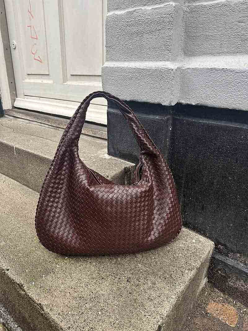 Charlyne | Große geflochtene Hobo-Tasche