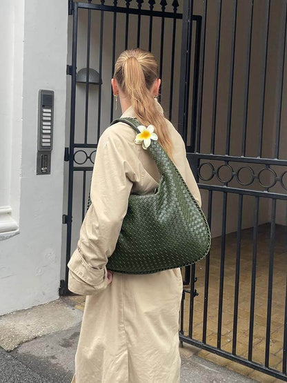 Charlyne | Große geflochtene Hobo-Tasche