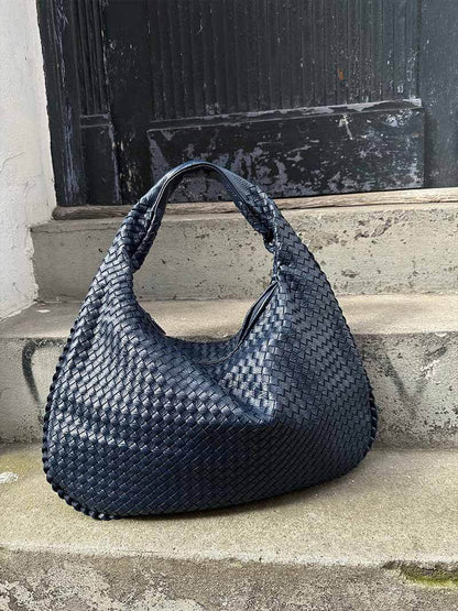 Charlyne | Große geflochtene Hobo-Tasche